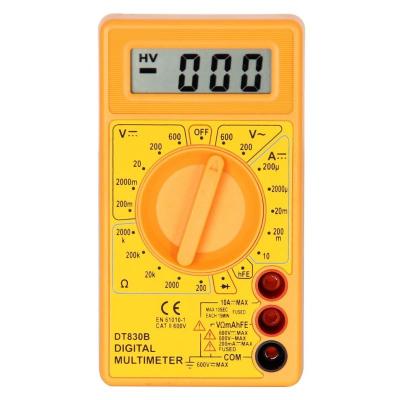 China DT830B CE(CAT II) Small Digital Multimeter With Double Fuse for sale