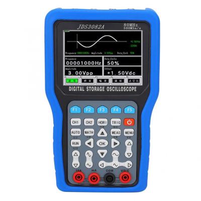 China Osciloscopio del almacenamiento digital del PDA de la exhibición de JDS3082A 100-240V 2-Channel 80MHz 500MSa/S TFT LCD en venta