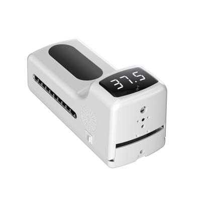 China K9 favorable máquina automática infrarroja del desinfectante de la mano del dispensador del jabón de la carta blanca del sensor del termómetro 800ML en venta