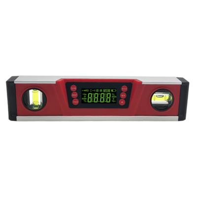 China Polvo eléctrico llano verde claro grande del nivel IP54 de DL135 LED Digital y nivel de alcohol fuerte impermeable de los imanes en venta