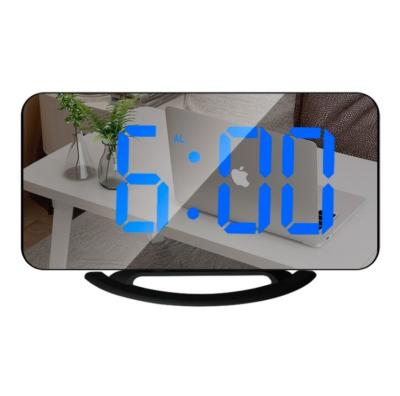 Chine Les horloges de petit somme de Tableau de Digital USB de réveil de miroir de TS-8201 LED réveillent la grande minuterie électronique légère réglable d'affichage à vendre