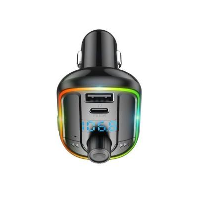 China Carga rápida colorida del paladio 18W de las luces del jugador de música del MP3 del transmisor de FM del receptor de BT del cargador del coche T829 en venta