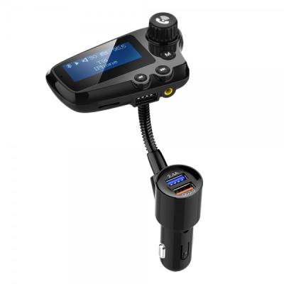 China T91 Car Wireless MP3 Music Player LCD Screen Car Hands-Free Phone FM Transmitter QC3.0 Fast Charge en venta