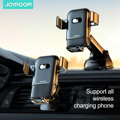 China Hot Selling Joyroom ZS216 Three Aaxis Electric Radio Air Vent Qi Car Charger Dash Mount Charging Bracket for sale