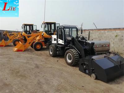 China China mini wheel loader with bucket sweeper attachments for sale for sale