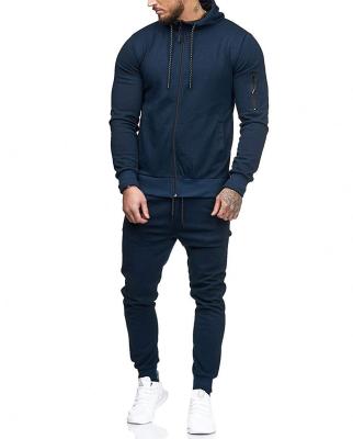 China Jogging Two Piece Tracksuit Sweat Suits 2 Piece Plain Sweatshirt Tracksuit Custom Sports Mens Gym Hoodies QUICK DRY for sale