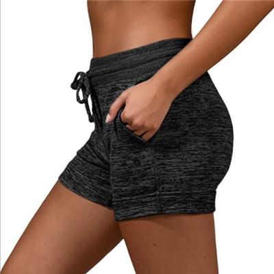 China Sports Short Pants Breathable Women Shape Skinny Shorts Womens Belted Sports Shorts Gym Workout Yoga Pants for sale