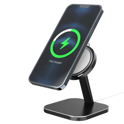 China Smart Phone/Watch/Tablet Charging Magnetic Aluminum Motion Bracket SUNLINE Charger Stand Safe Wireless Charging Stand For Phone Max 12 Pro for sale