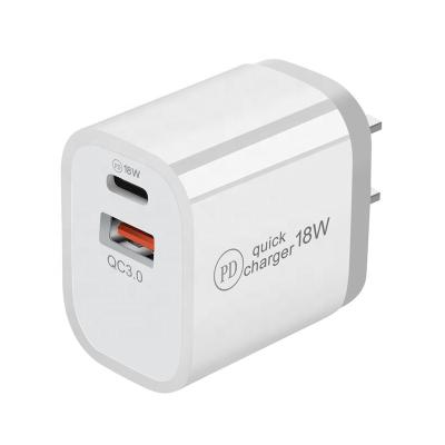 China QC3.0 SUNLINE 2021new QC3.0 18W PD Type C USB PD Wall USB-C Charger Quick Charger for sale