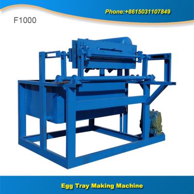 China Hot sale low cost 1000 pcs small egg tray making machine for sale