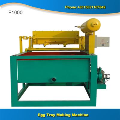 China low cost 1000 pcs recycling waste paper egg tray machine for sale