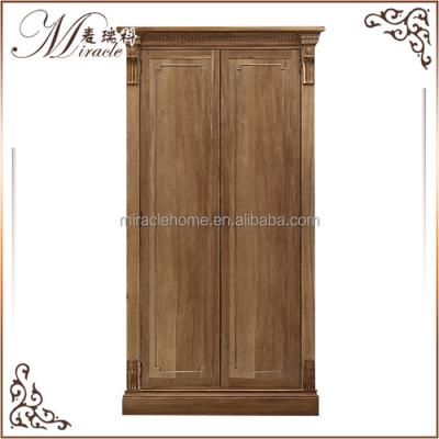 China French country style solid wood antique wooden wardrobe for sale