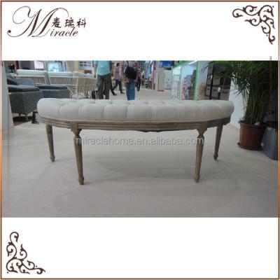 China stool home & French Ottoman Bedroom Furniture Bed End Bench Upholstered Stool Bed Stool for sale