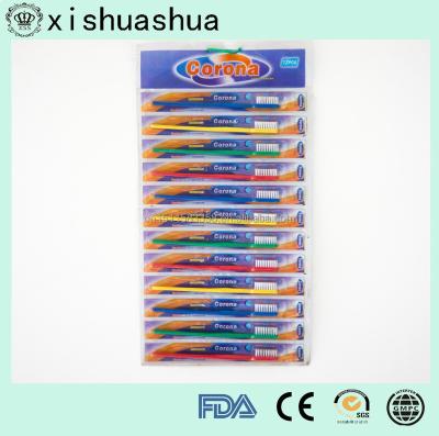 China Yangzhou VIP Hotel Adult Eco Plastic Travel Toothbrush for sale