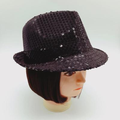 China Character Fashion Sequin Panama Felted Hat Hat for sale