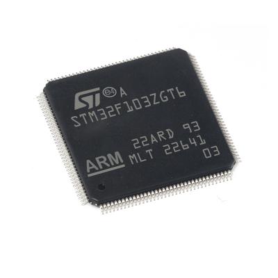 China Purechip STM32F103ZGT6 original new 32-bit microcontroller SLQFP144 single chip STM32F103ZGT6 contact customer service for sale