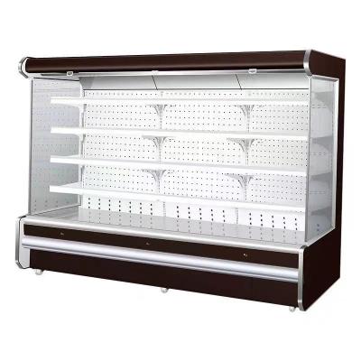 China Eco - Friendly Supermarket Commercial Multideck Open Fridge Refrigerator For Fruit Vegetables And Diary for sale