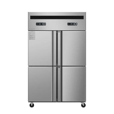 China Used Double-temperature stainless steel commercial vertical refrigerator deep chest freezer refrigerator for sale for sale