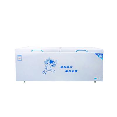 China Single-temperature Deep Freezer Commercial Chest Freezer Ice Cream Chest Freezer For Supermarket for sale