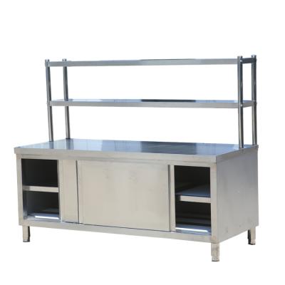 China Best commercial kitchen price kitchen work table cabinet stainless steel restaurant working tables manufacturer for sale