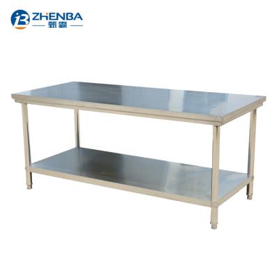 China Commercial kitchen hotel durasteel stainless steel work table prep food bench for sale