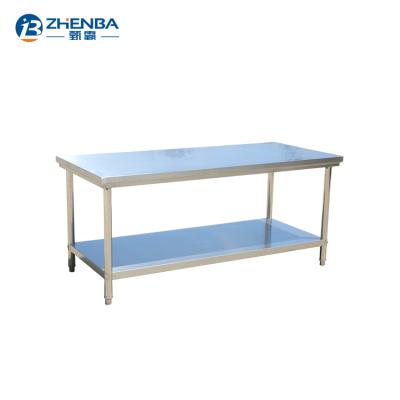 China Commercial Kitchen Hot Selling Stainless Steel Commercial Kitchen Work Table With Cabinet Shelf for sale