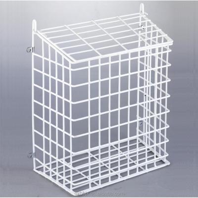 China Viable Mail Box Wholesale Mail Catcher Basket Mail Catcher Box Door Basket Cage Letter Metal Top-Opening White Letter Box for sale