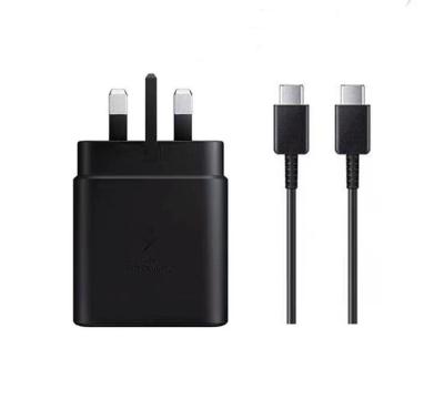 China Wholesale UK 3pin PD 45W Charger Super Fast Charging Mobile Phone USB C Adapter Box Type C Travel Charger For Samsung Note 10 S22 S21 for sale