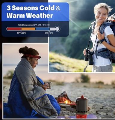 China 0°F Camping 3-4 Jahreszeiten Wasserdichte Umschlag Schlafsack mit Kompression zu verkaufen