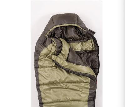 China 10 Degrees Cold Weather Mummy Sleeping Bag , No Snag Zipper With Adjustable Hood For Warmth for sale