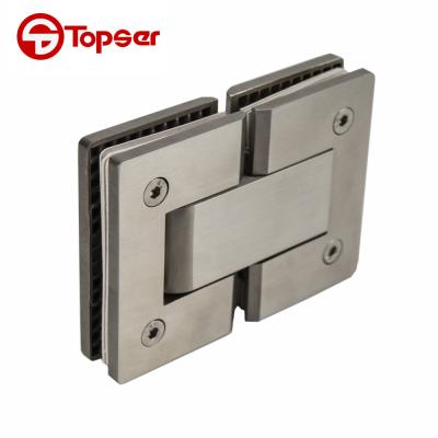 China Easy to install and durable 304 stainless steel 180 degree hydraulic glass door hinge for sale