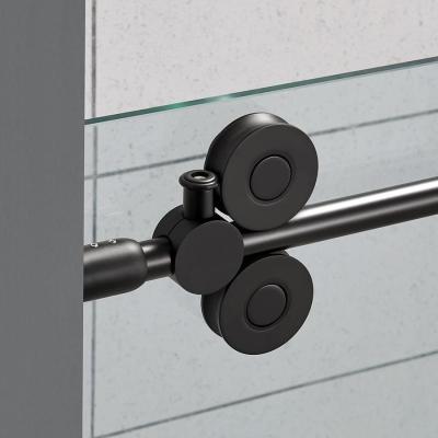 China Modern Heavy Duty Matte Black Color Stainless Steel Sliding Door Roller for sale