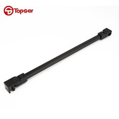 China Modern High Quality Black Glass Matte Stainless Steel Shower Door Support Bar, Pull Rob For Shower Door for sale