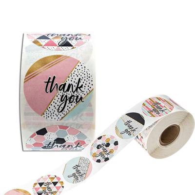 China Waterproof Thank You For You Supporting My Business Around Kraft Paper Sticker Small Business Sticker for sale