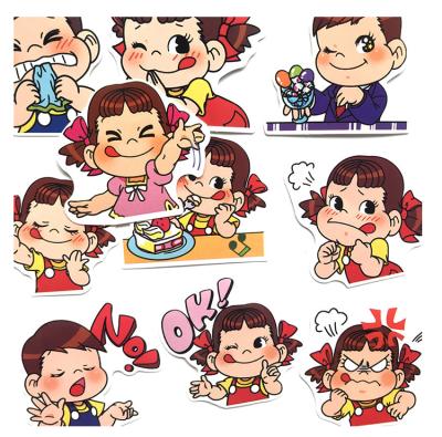 China Waterproof Custom Sticker Sheet Cute Cartoon Sticker, Self Adhesive PVC Kiss Cup Sticker Printing for sale