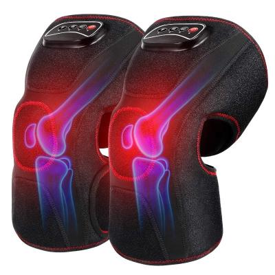 China KING FIT Cordless Knee Massager with Heat Air Compression Leg Knee Brace Wrap for Arthritis Pain Relief Electric Heating Knee Massager for sale