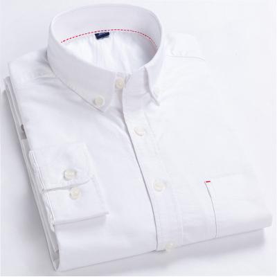 China Anti-pilling 2021 Mannequins Soild Color Male 100% Cotton Shirts Long Sleeve Casual Men Shirts for sale