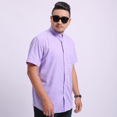 China Anti-pilling design 2021New loose plus size men's short-sleeved shirt, multi-color men's casual shirt for sale