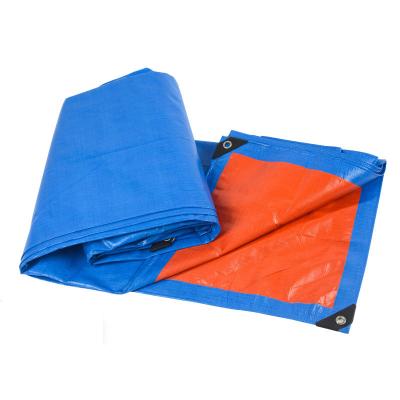 China Waterproof PE Tarpaulin Roof Cover Blue Tarpaulin Sheet , Blue Tarpaulin Roll for sale