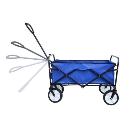 China Outdoor Portable Garden Tools Trolley Cart Four Wheel Folding Expedition Beach Cart For Travel for sale