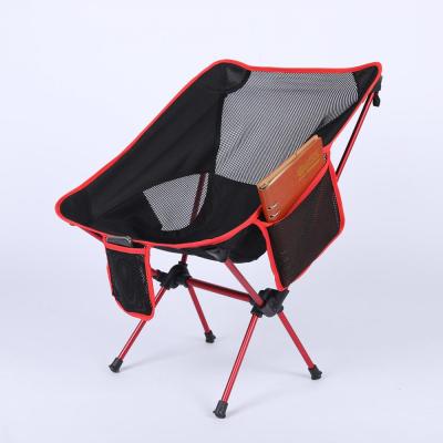 China Modern Outdoor Portable Camping Chair Picnic Fishing Chair Aluminum Ultralight Beach Chair for sale