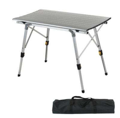 China Modern Adjustable Height Durable Foldable Camping Table Aluminum Alloy Garden Raising Table For BBQ for sale