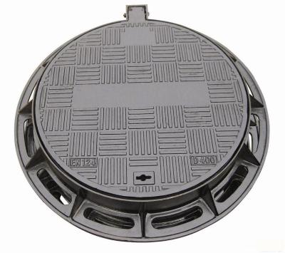 China Malleable Anti-Theft Round Iron And Square Composite Material Manhole Covers With Sights for sale