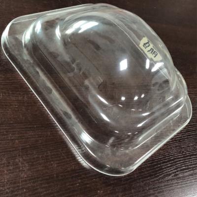 China Custom Arched Shape Clear PC Light Covers Eco-friendly Vacuum Form Transparent Plastic Lamp Cover for sale