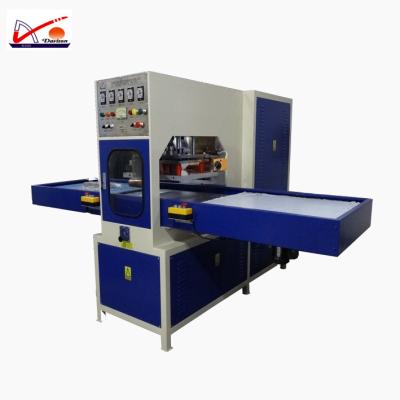 China 15kw hotels high frequency welding machine with automatic table for car mat embossing factory price for sale