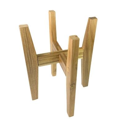 China Coastal Hot Selling Amazon Flower Plant Stand Adjustable Garden Planter Holder Bamboo Plant Stand for sale