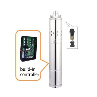 China Built-in long life 3ZS 3INCH DC screw submersible solar power water pump controller for agriculture home irrigation for sale