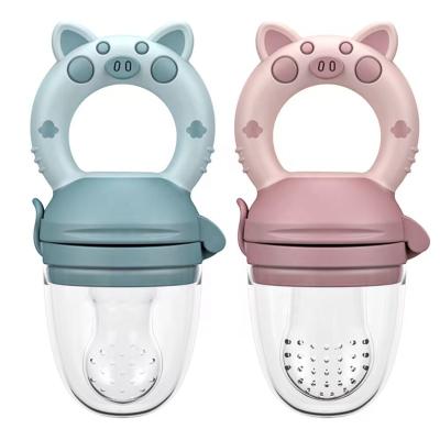 China BPA free 2023 hot sale soft nipple baby pacifier for silicone fruit feeder ring pacifier for sale