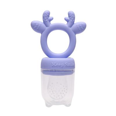 China BPA Free Silicone Soother Toddler Kids Pacifier Feeder Infant Baby Fruit Food Feeder Pacifier for sale