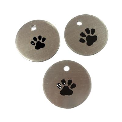 China Factory Outlet Customized Customized Size Embossed Aluminum Dog Tag ID Tag for sale